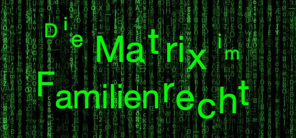 Die Matrix im Familienrecht