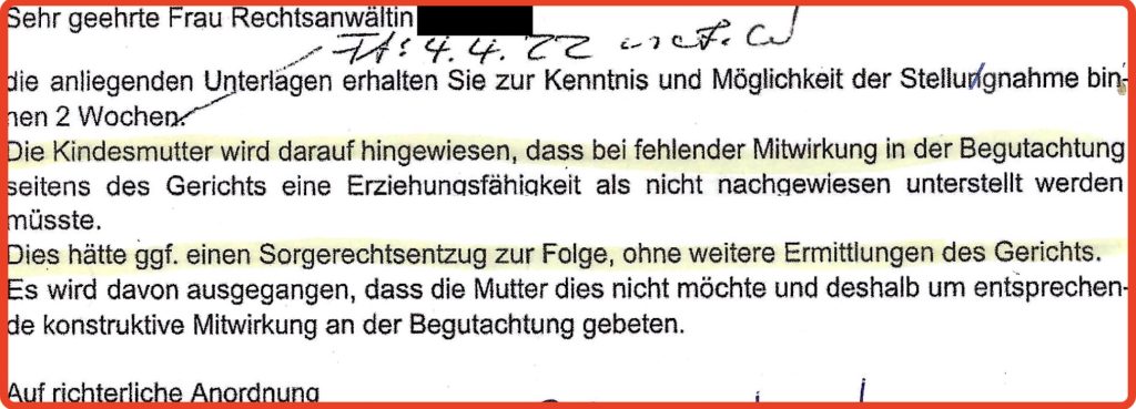 Erpressungsgutachten