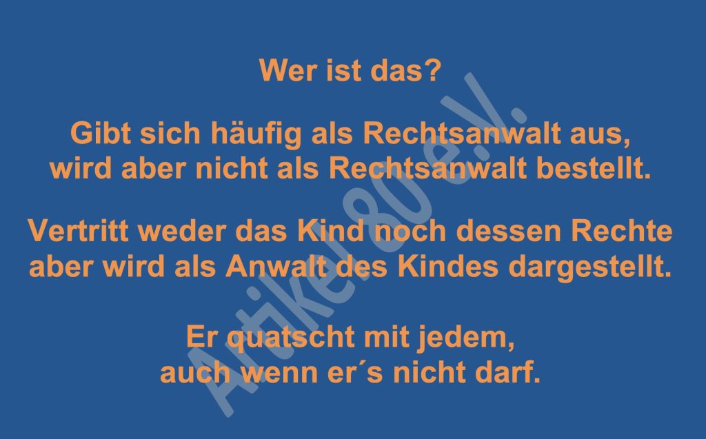 Der Verfahrensbeistand